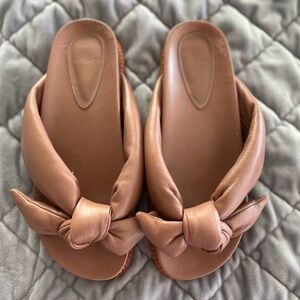 Alexandre Birman Clarita Puffer Knotted Flip Flop Sandals